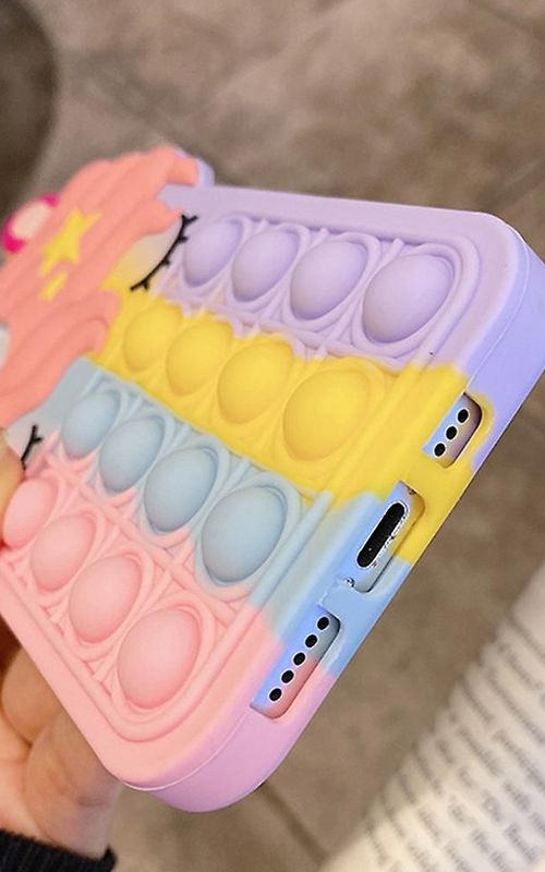 For Iphone Apple Cartoon Unicorn Mobile Phone Case Rainbow Silicone Soft Cover