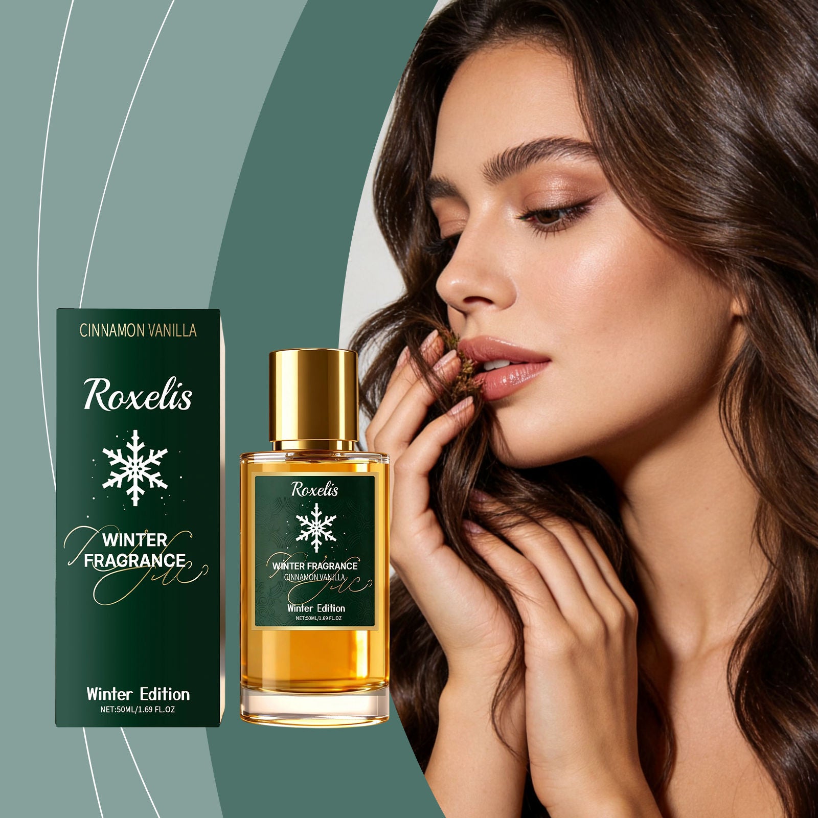 Cinnamon Vanilla Winter Body Care Fragrance, Long-Lasting, Elegant, Portable ,50ml