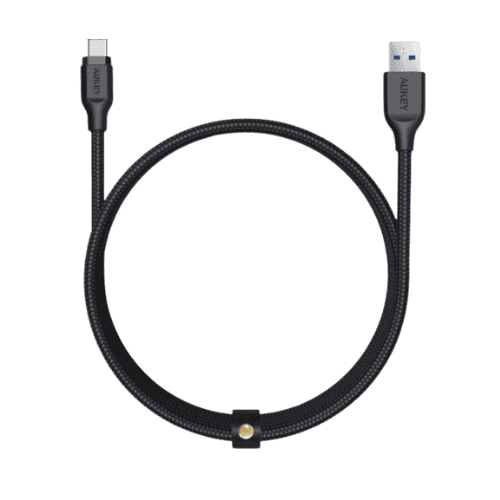 AUKEY Braided Nylon USB 3.1 Gen1 to USB-C Cable-Black