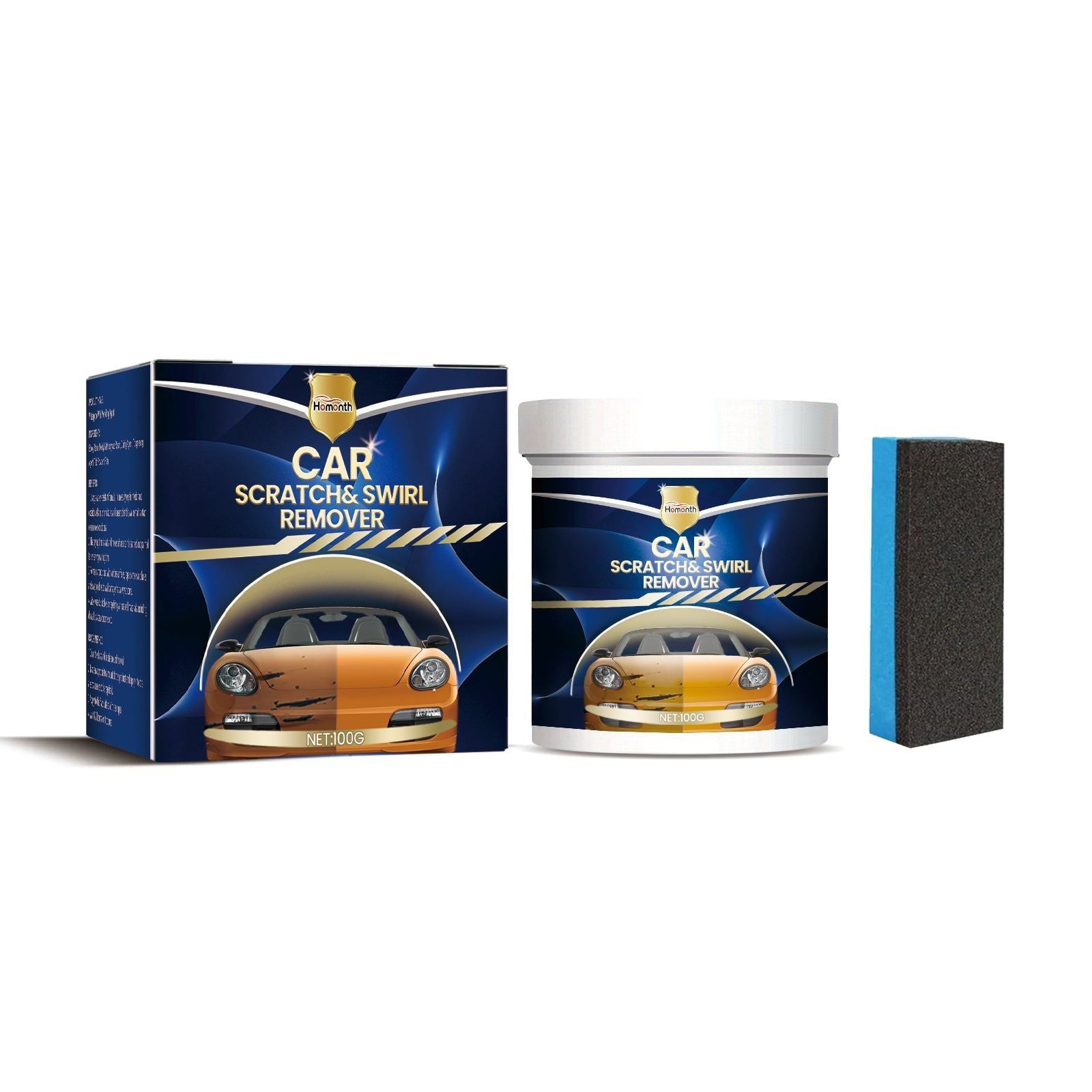 Car Scratch Repair Cream, Coating, Easy DIY Scratch Fix, Restores Shine ,1set