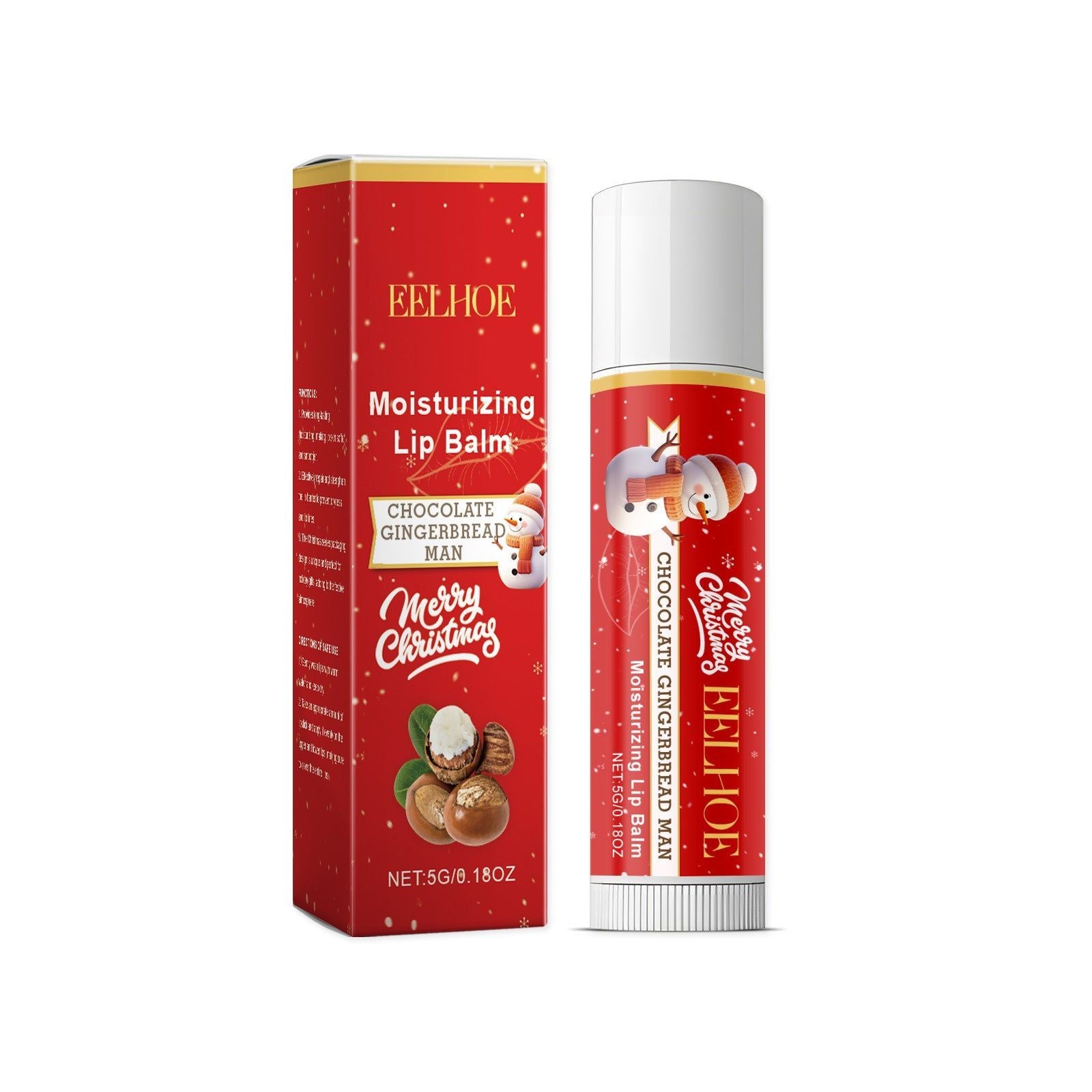 Christmas Lip Balm, Moisturizing Lip Care, Nourishing & Softening ,5g