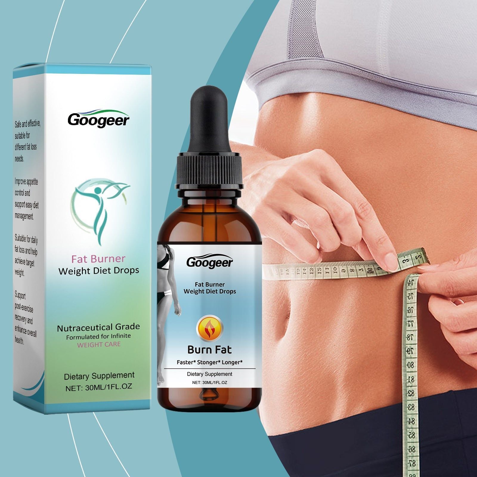 Boost Your Body Care with Fat Burning Shaping Drops, Natural Metabolism Support ,30ml