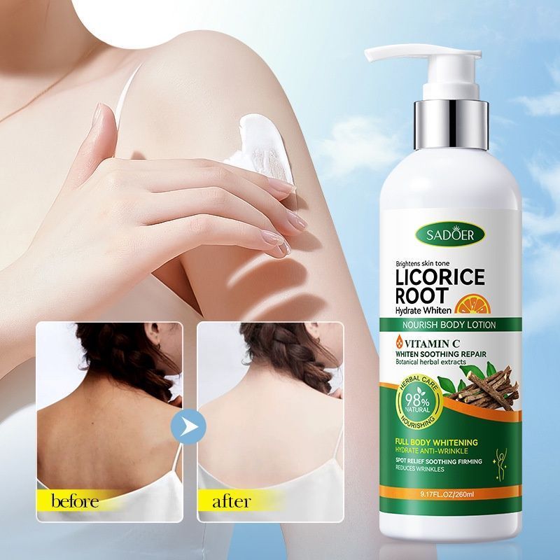 Licorice & Vitamin C Brightening Body Lotion - Hydrating & Moisturizing Skin-001-SD88119