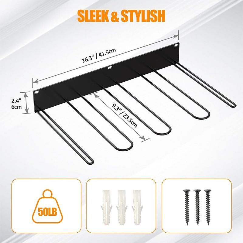 Boot Hangers Wall Mounted Space Saving Shoe Rack for Indoor Outdoor