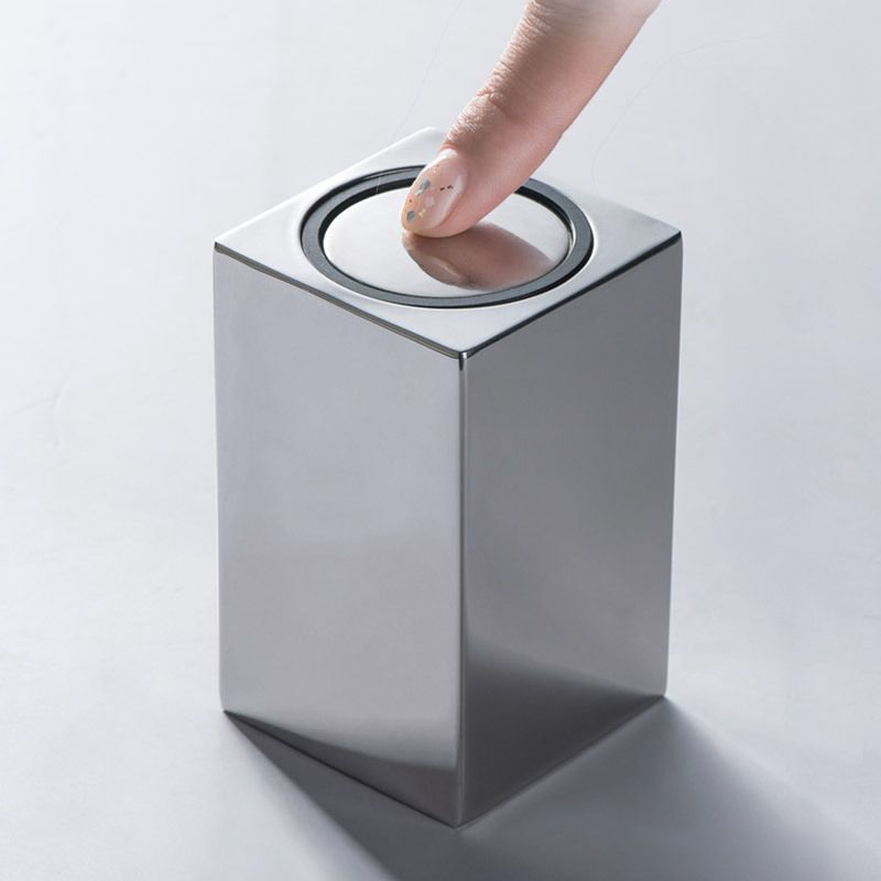 Toothpick Case Stainless Steel Toothpick Storage Box Automatic Tooth Pick Holder Dispenser