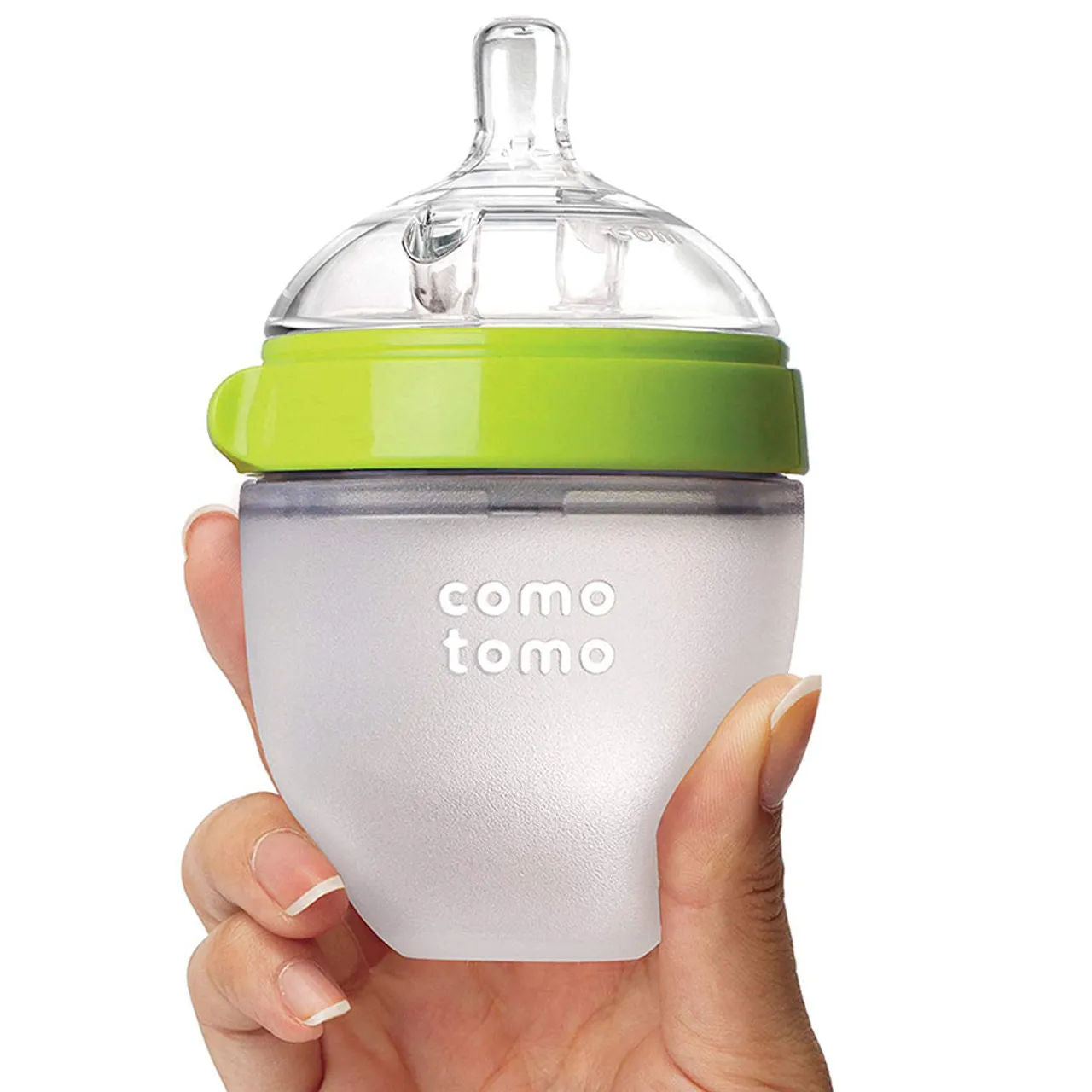 Comotomo - Natural Feel Baby Bottle Single Pack - Green -150ml