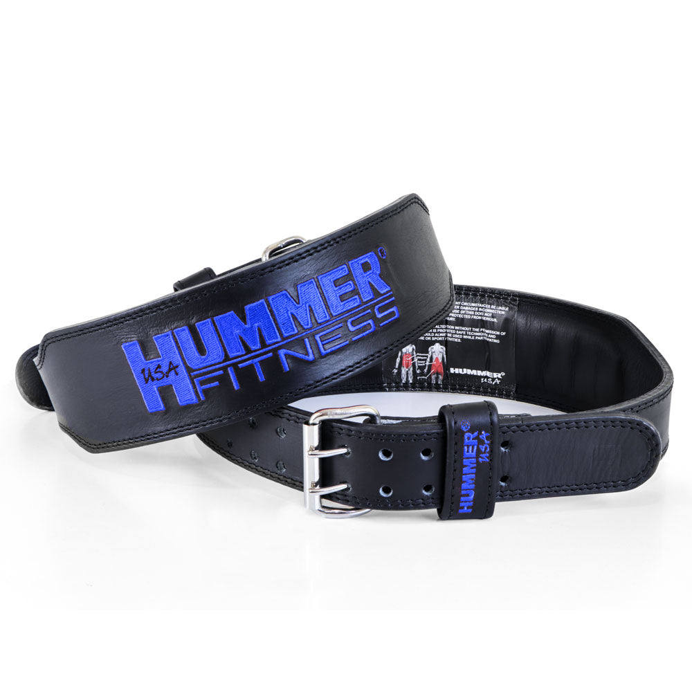 HMR USA Fitness 1993-01 Leather Belt Blk/Blue (L)