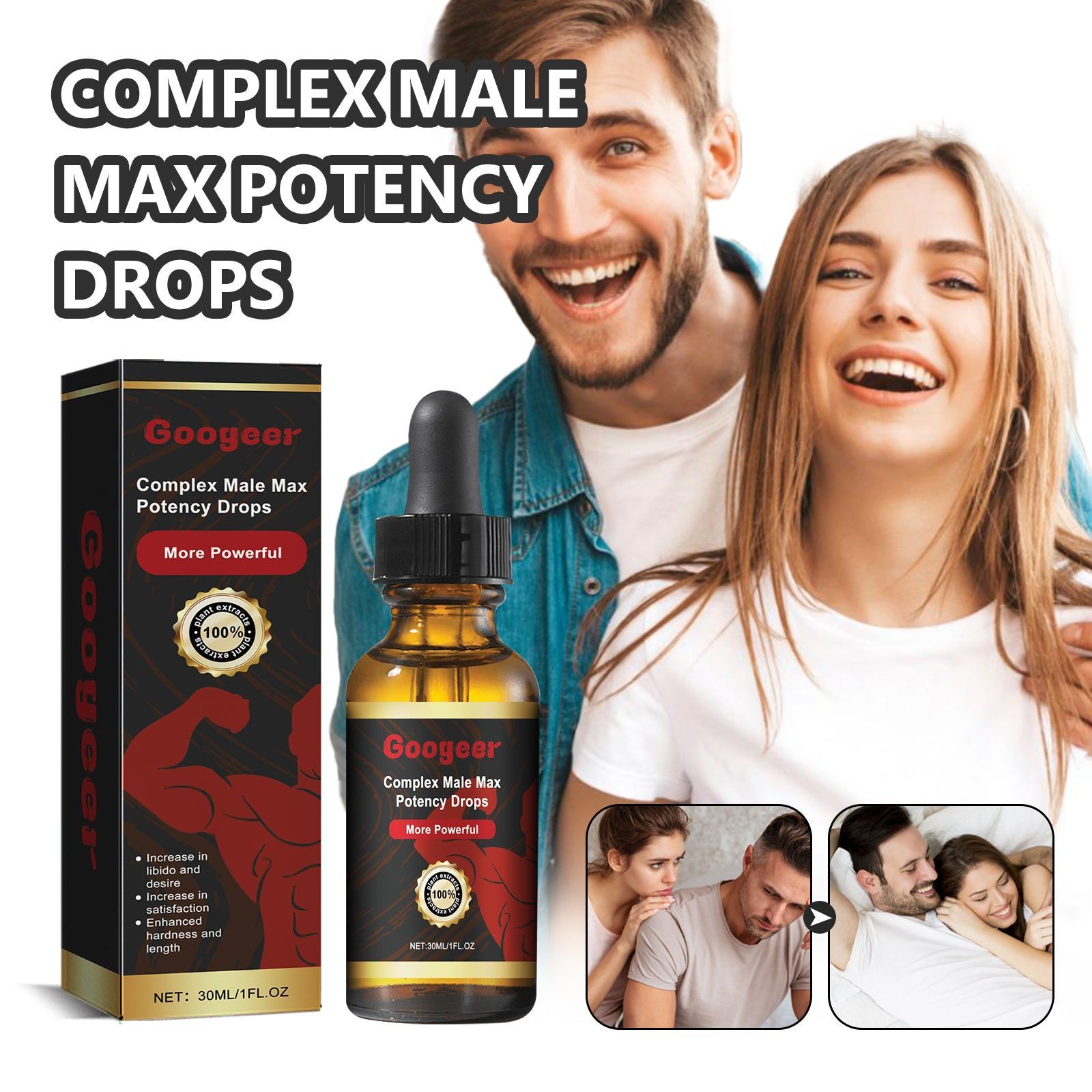 Boost Your Vitality with Top-Rated Male Enhancement Drops, Body Care, Libido & Hardness ,30ml