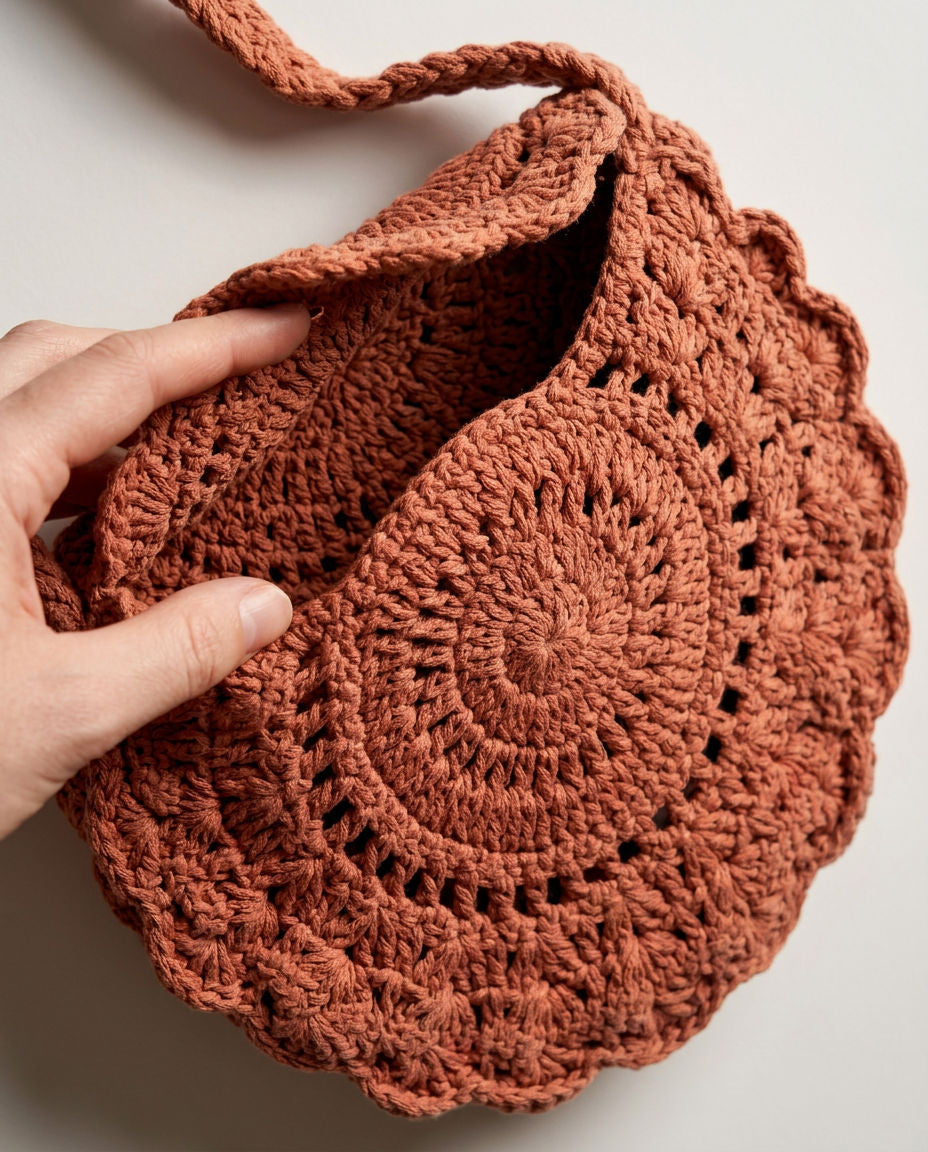 Hush and Stitch Light Brown Mini Boho Bag