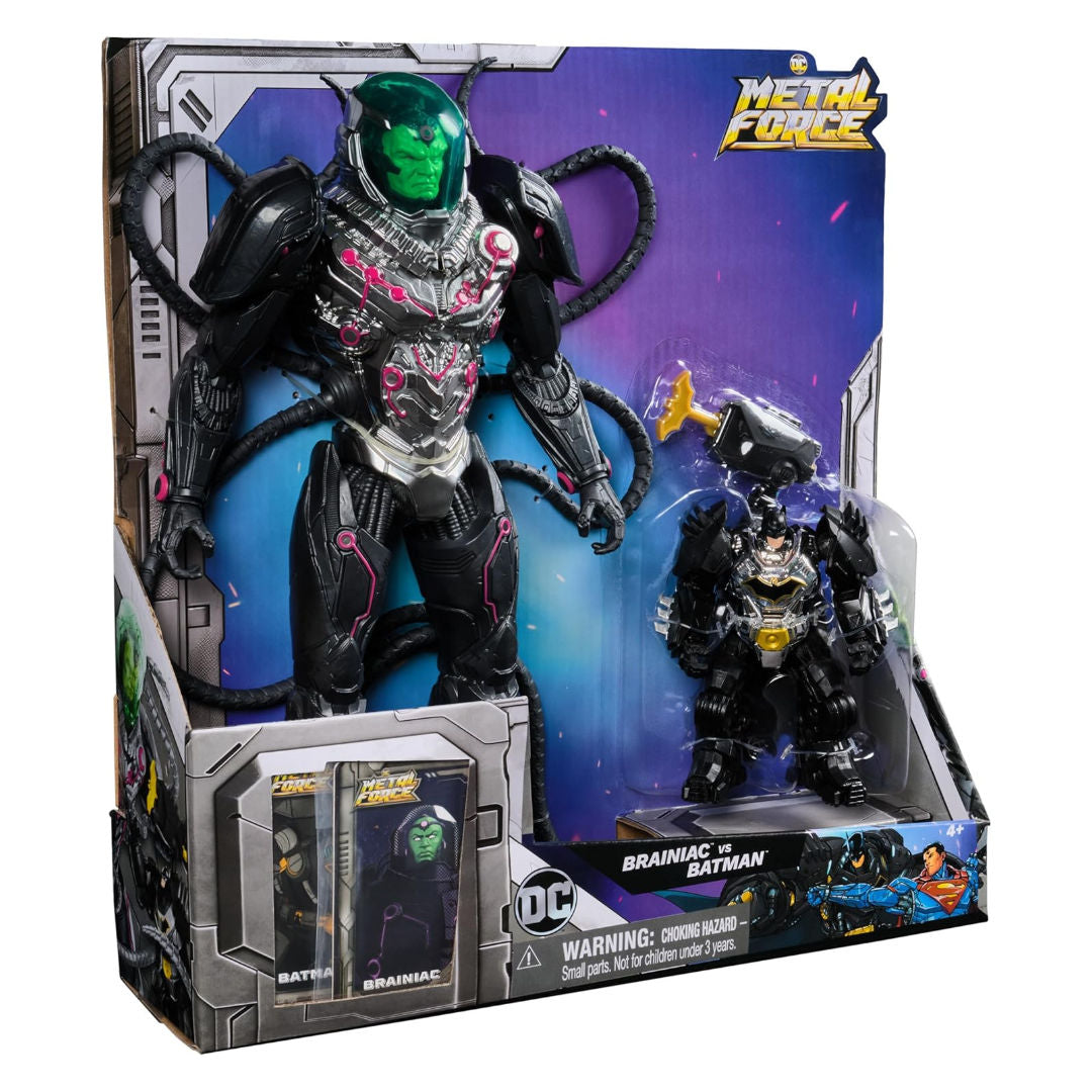 DC Metal Force Brainiac vs. Batman Action Figures Set