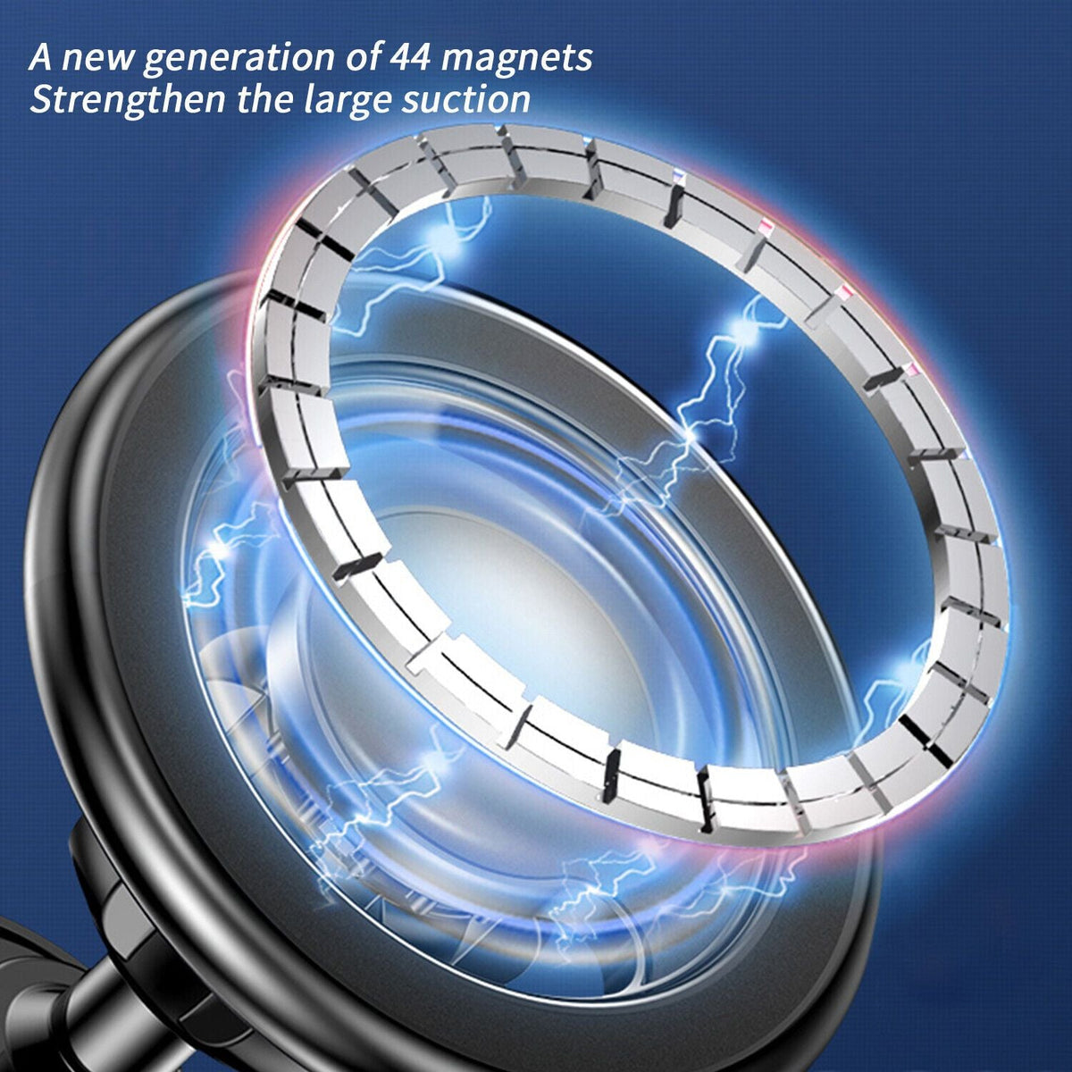 Magnetic Car Phone Holder 360 Degree Rotation Cell Phone Mount With MagSafe
