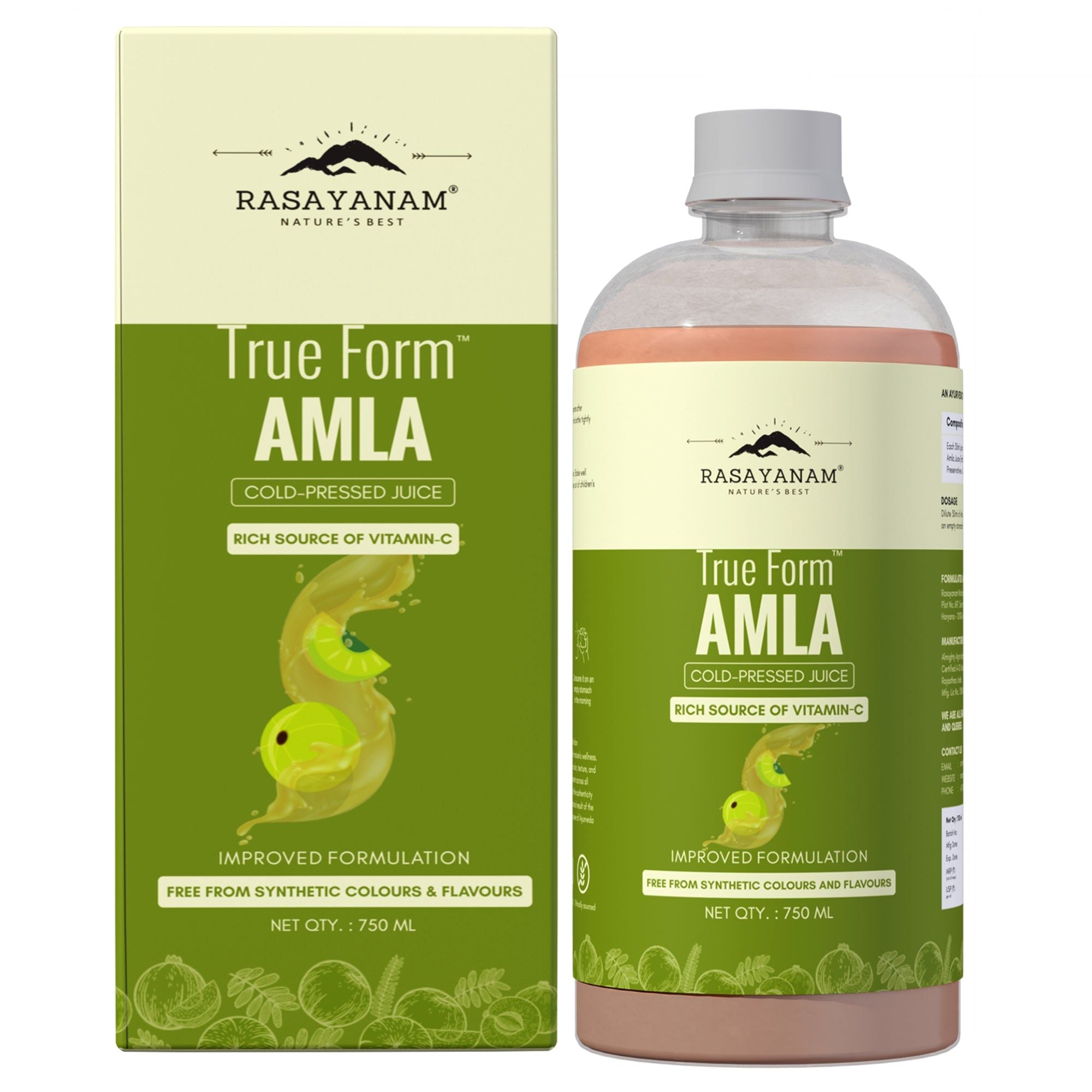 Rasayanam Pure Amla Juice - 750 ML