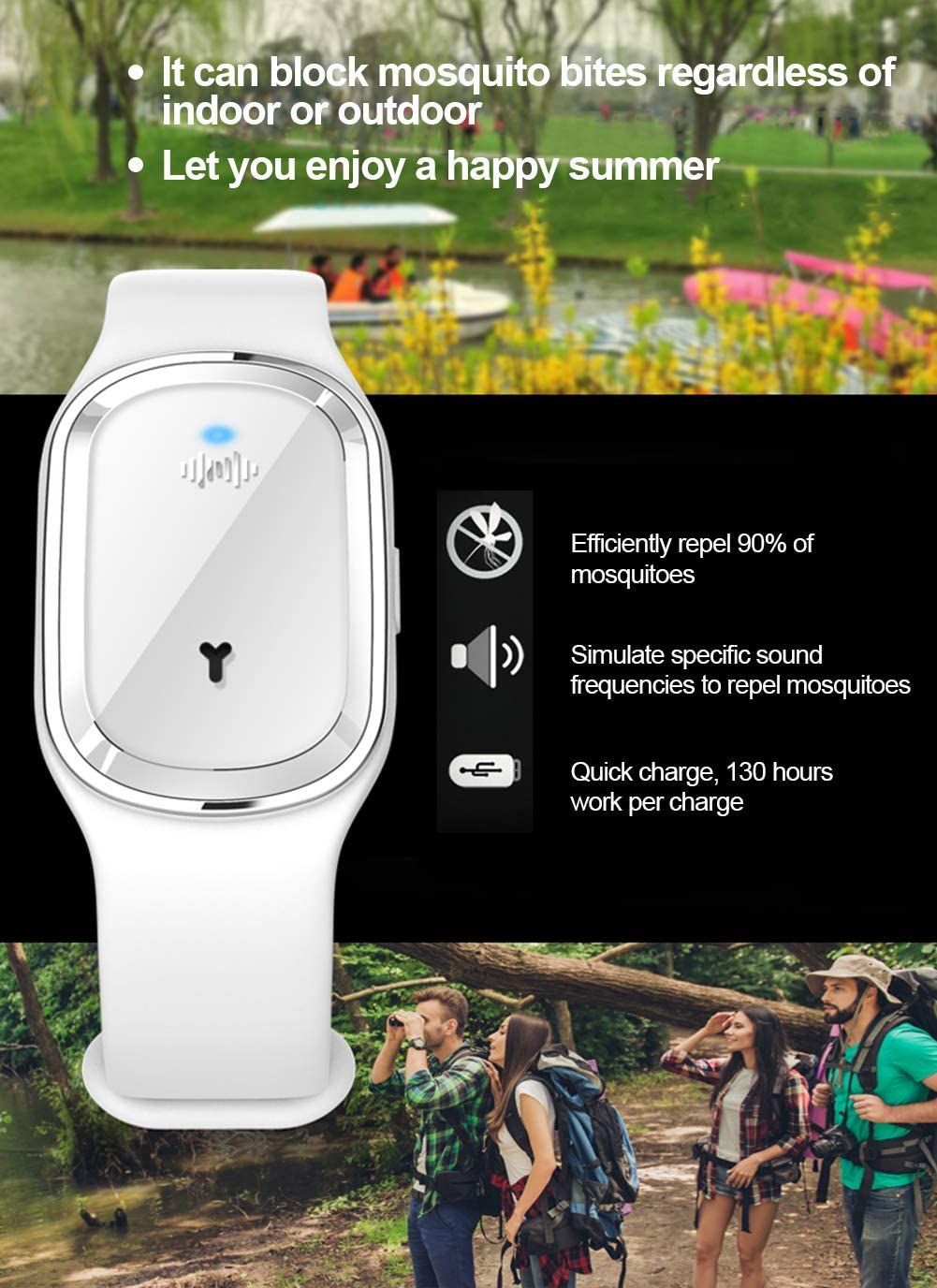 M1 Electronic Ultrasonic Mosquito Repellent Bracelet Anti Mosquito Watch Outdoor