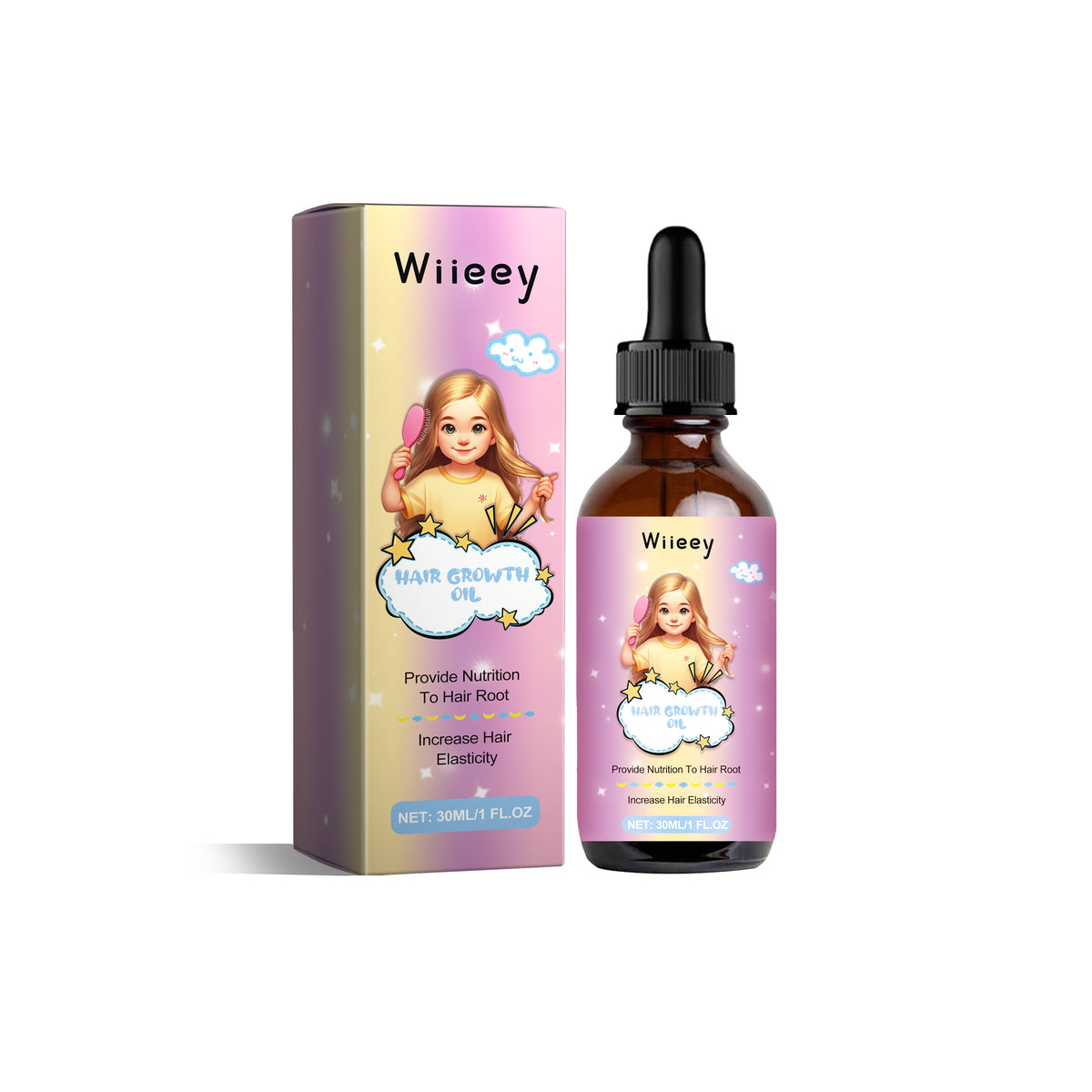 Moisturizing Repair Hair Oil, Nourishing Leave-In Treatment for Soft Shiny Hair ,30ml