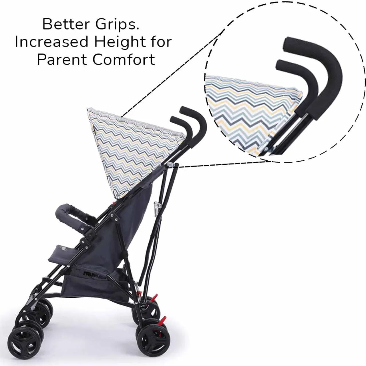 Teknum - مجموعة عربة أطفال وحقيبة صديقة للبيئة - Yellow Wave