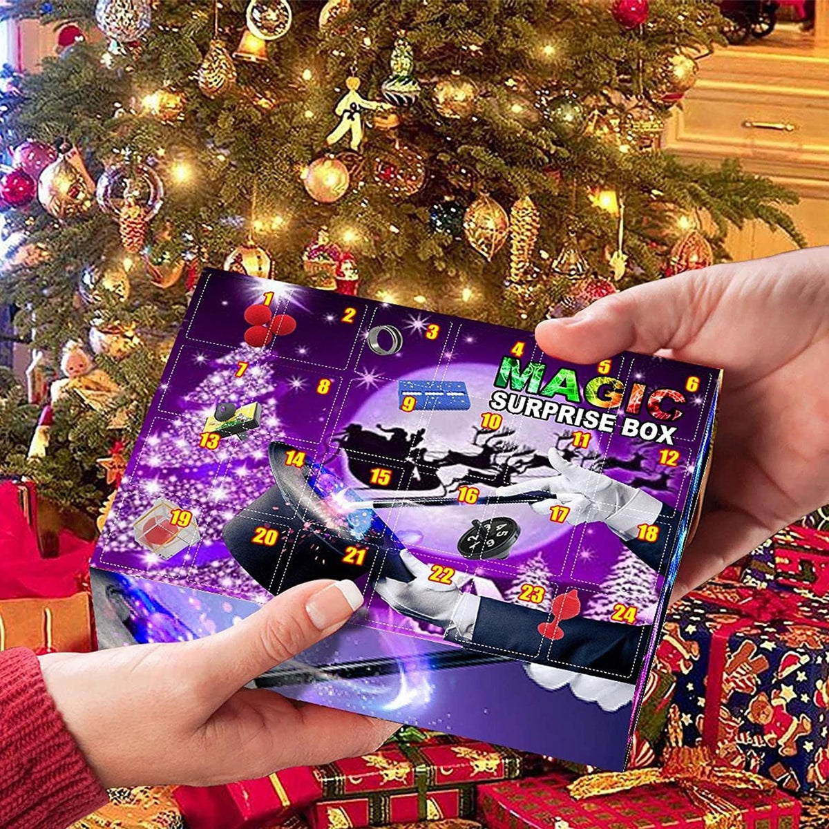 Christmas Advent Calendar Kids Magic Blind Box Xmas Countdown Surprises Fidget Toy
