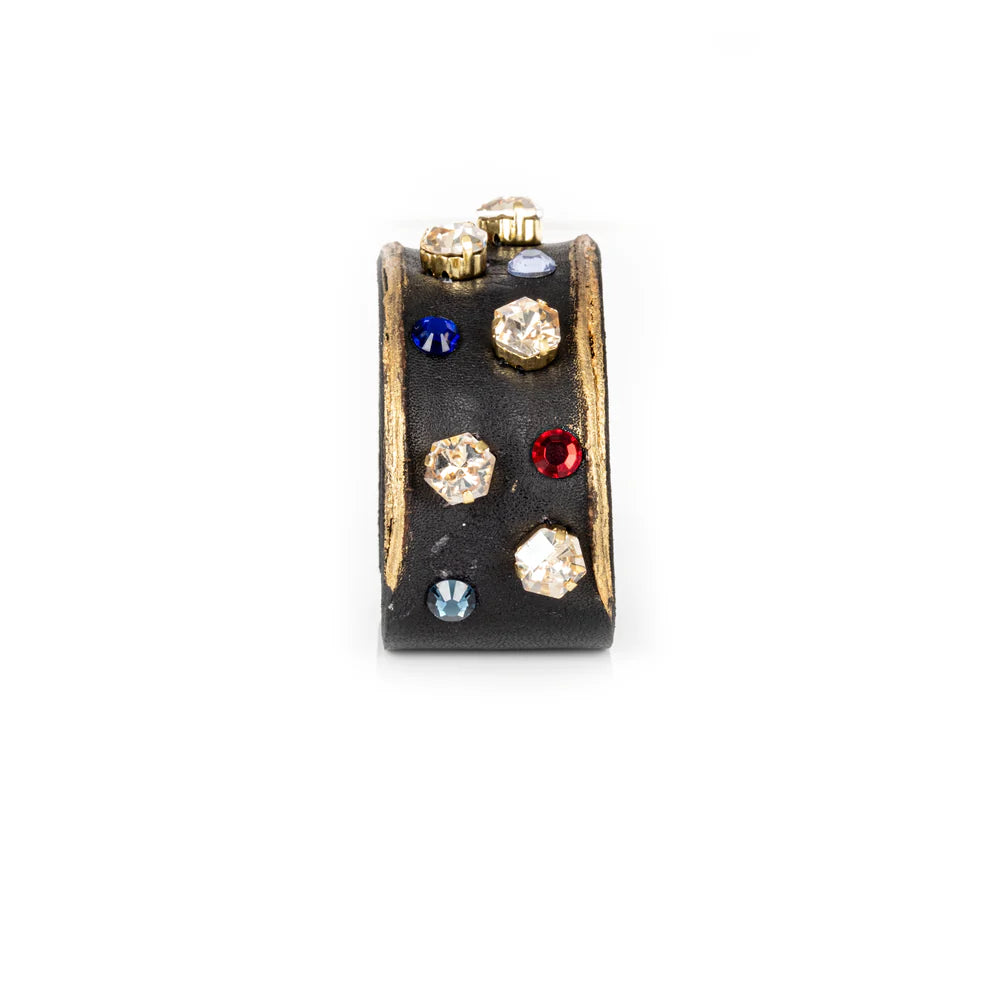 The Dark Noir Minimal Crystal Cuff