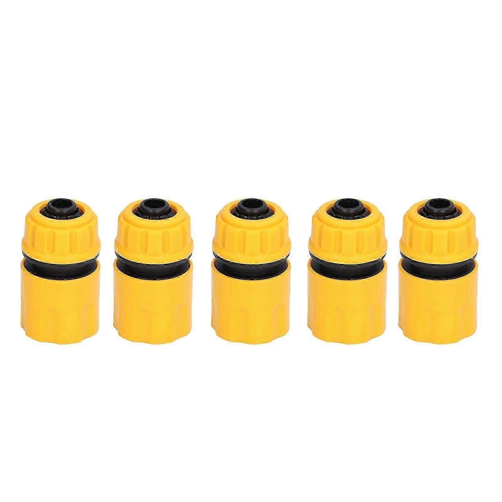5pcs Hose Adapter Pipe Connector Fitting Abs 3/4in Quick Connection Set Kit For Garden