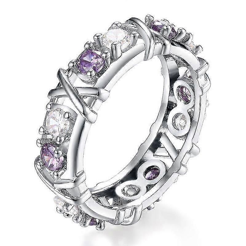 Moissanite Magnetology Lymphvity Ring, Magnetic Zircon Shaping Cross Full Moissanite Diamond Ring zxin