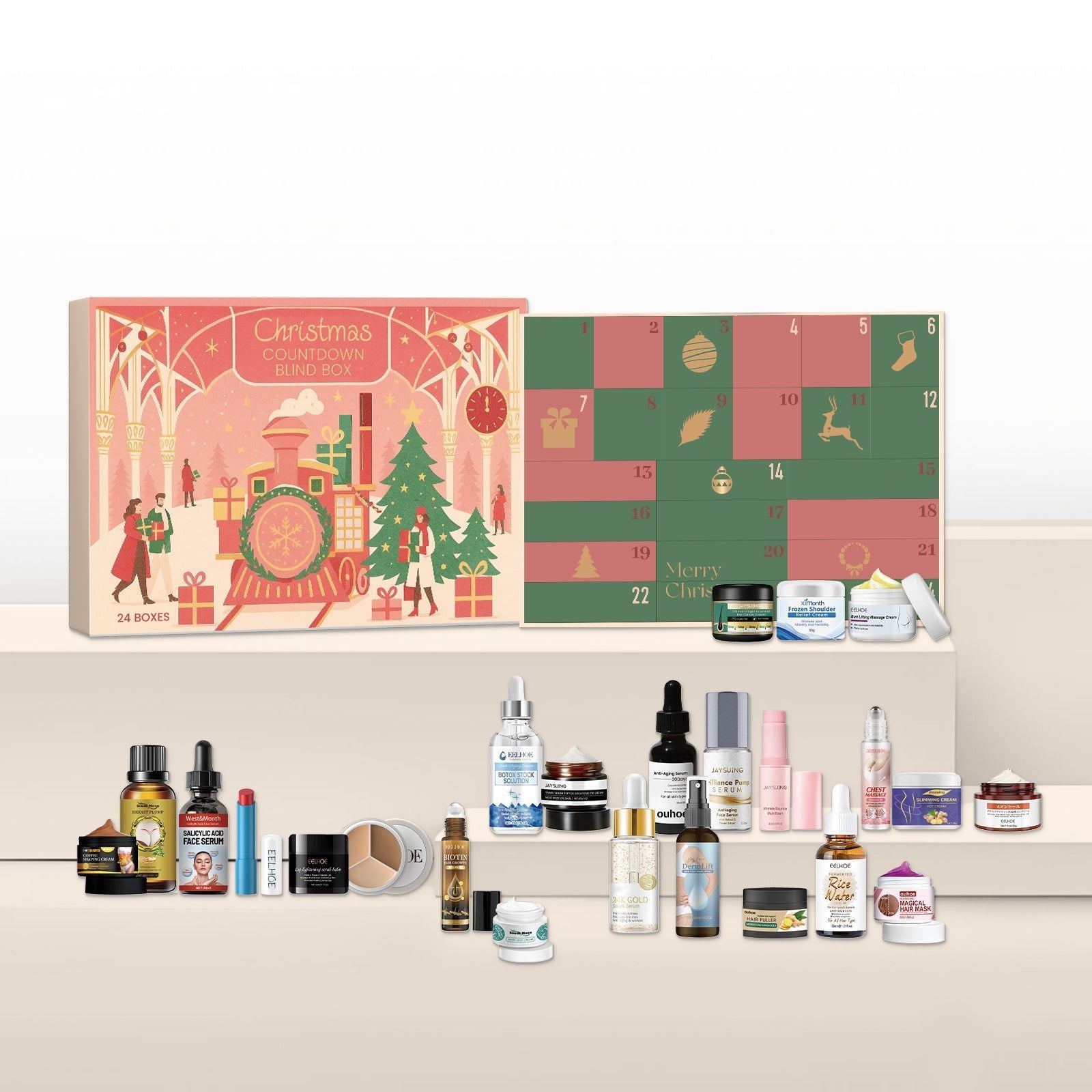 Christmas Makeup Gift Box, Hydrating Skincare, Beauty Surprises, Perfect Gift ,1 set