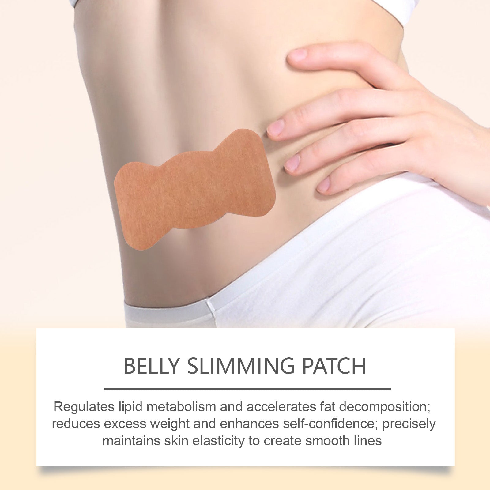 Belly Toning Patch, Slimming & Firming Body Care, Natural Fat Burner, Easy to Use ,10pcs