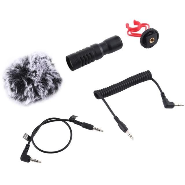 Metal Metal Microphone with 3.5mm Audio Cable, For Huawei Smartphone, For Canon