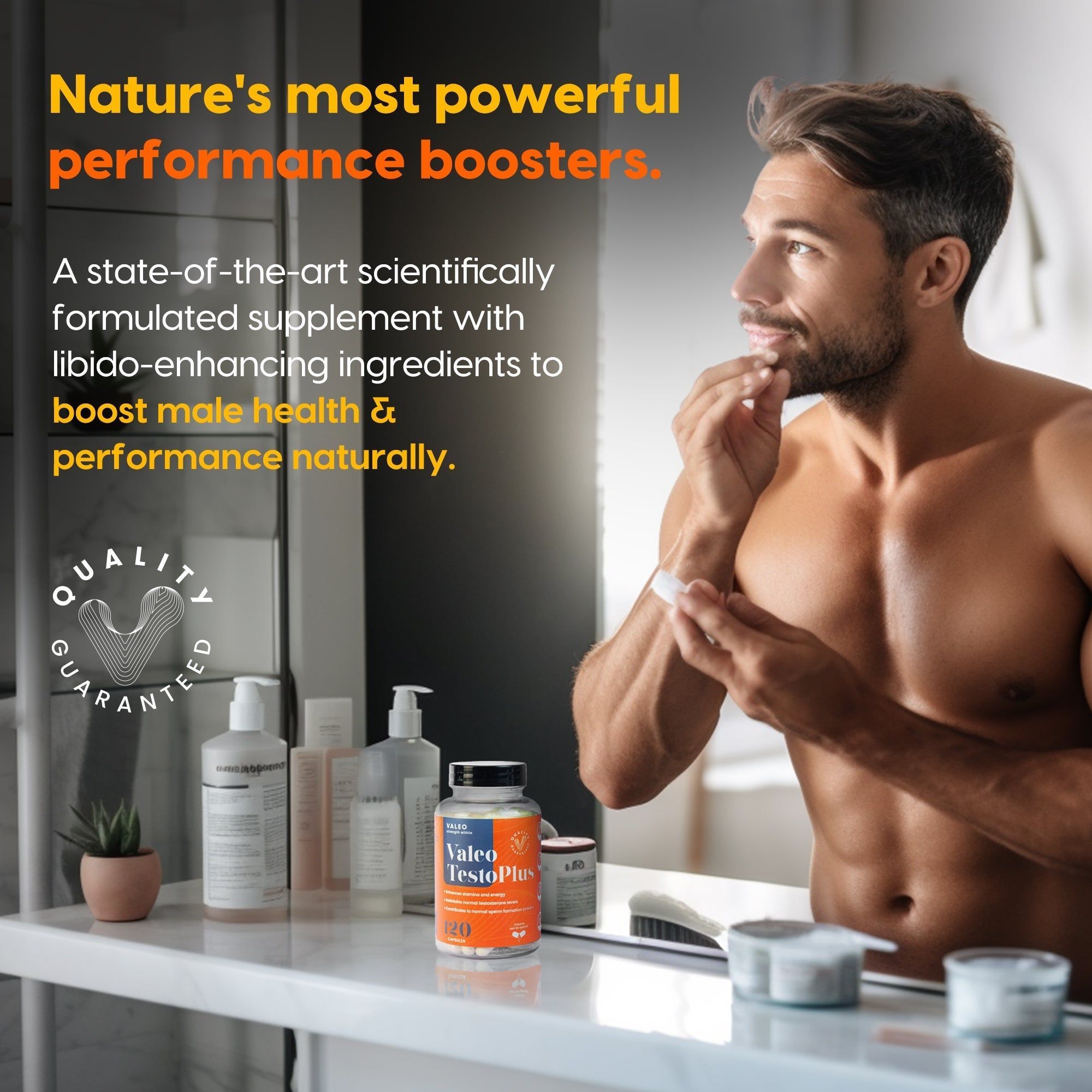 Mens Performance combo : Valeo Testo Plus and Shilajit Resin 20Gm