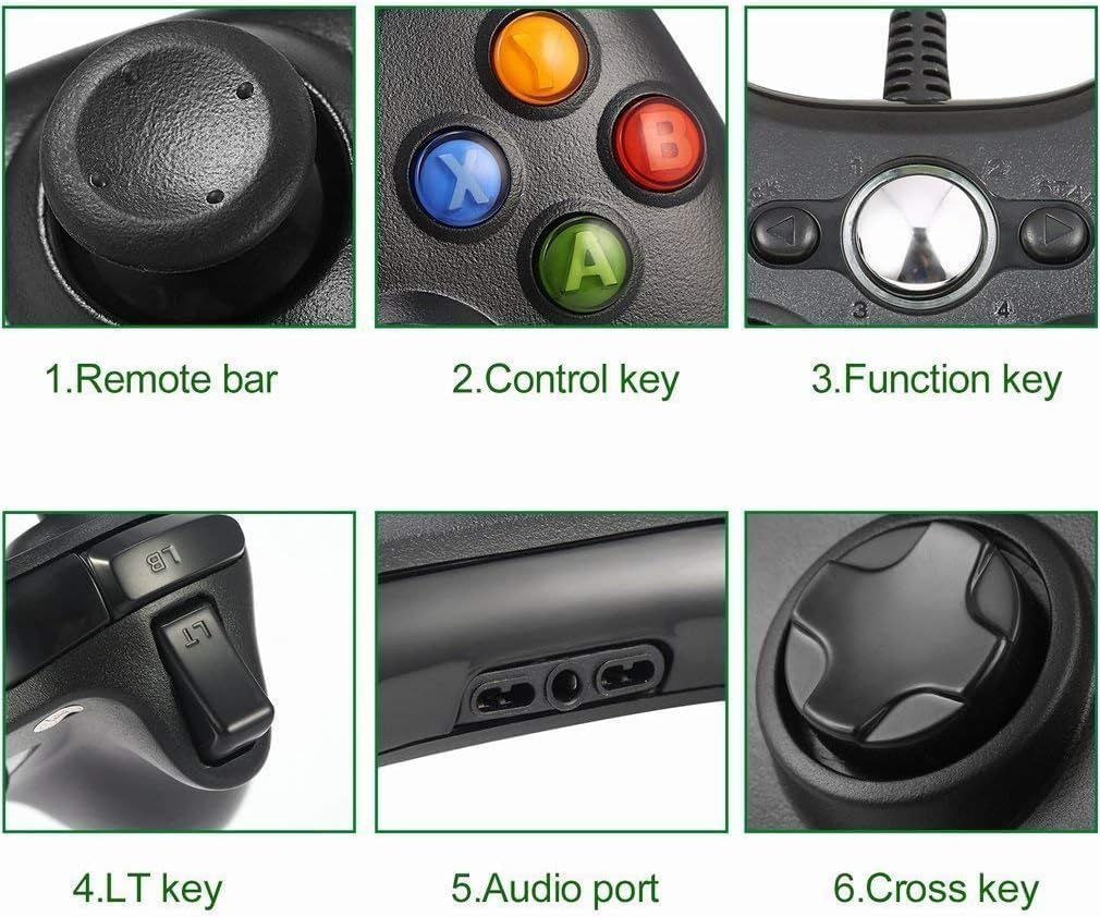 Xbox 360 Controller PC Wired Gamepad Joystick Controller USB Computer Gamepad Joystick Controller