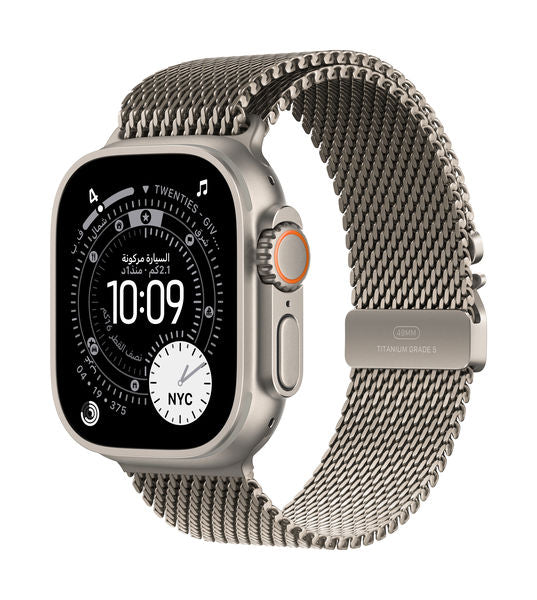 Ultra 3 G+C 49mm Titanium Case with Titanium Milanese Loop - L
