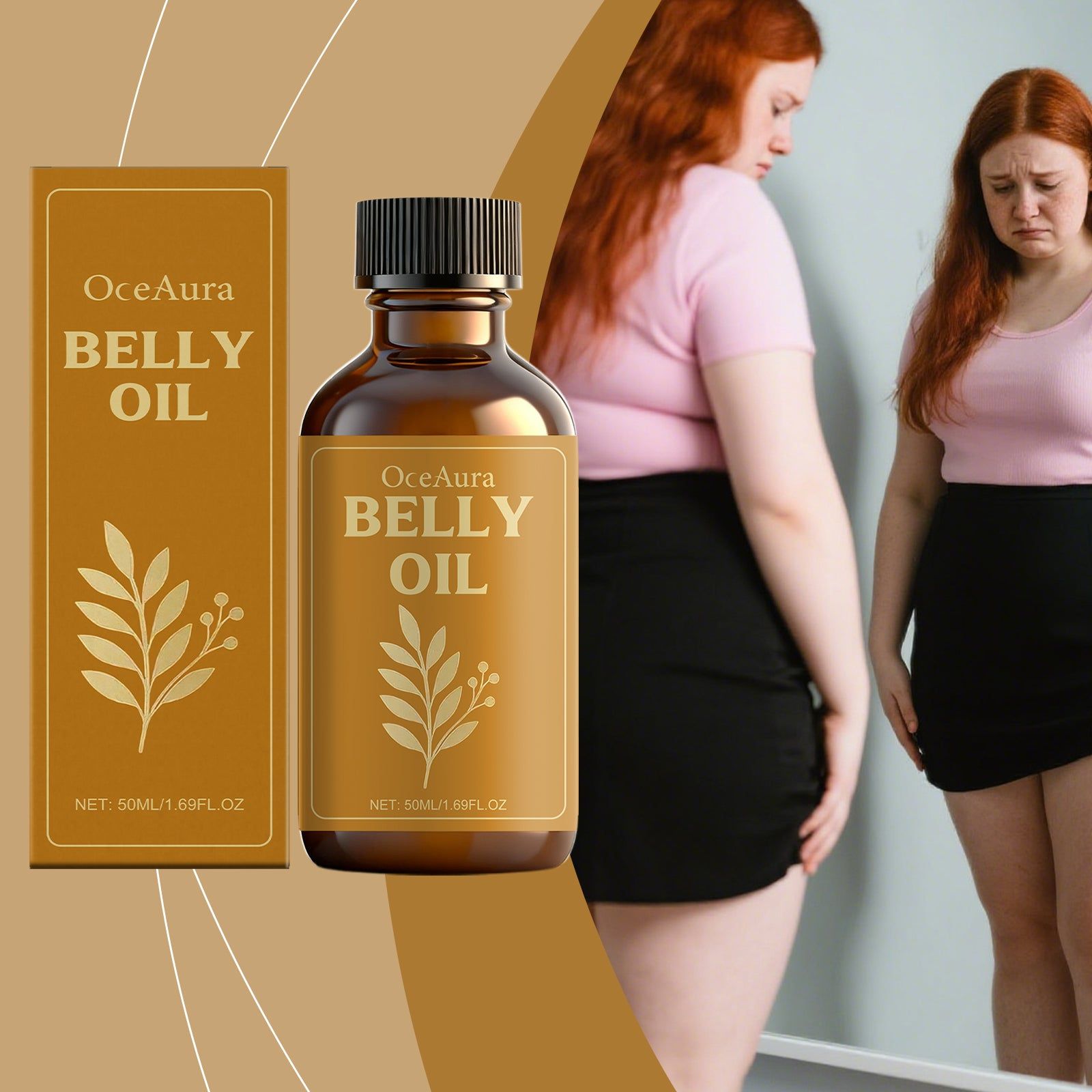 Body Care Oil, Gentle Moisturizer for Slimming, Skin Metabolism, Daily Use ,50ml