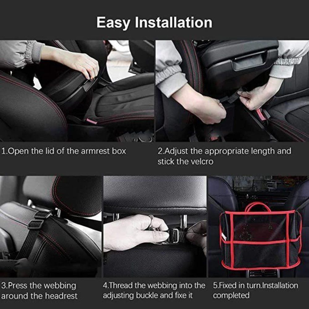 Mesh Car Backseat Organizer Net Pocket Handbag Holder Storage Pouch Between Seats