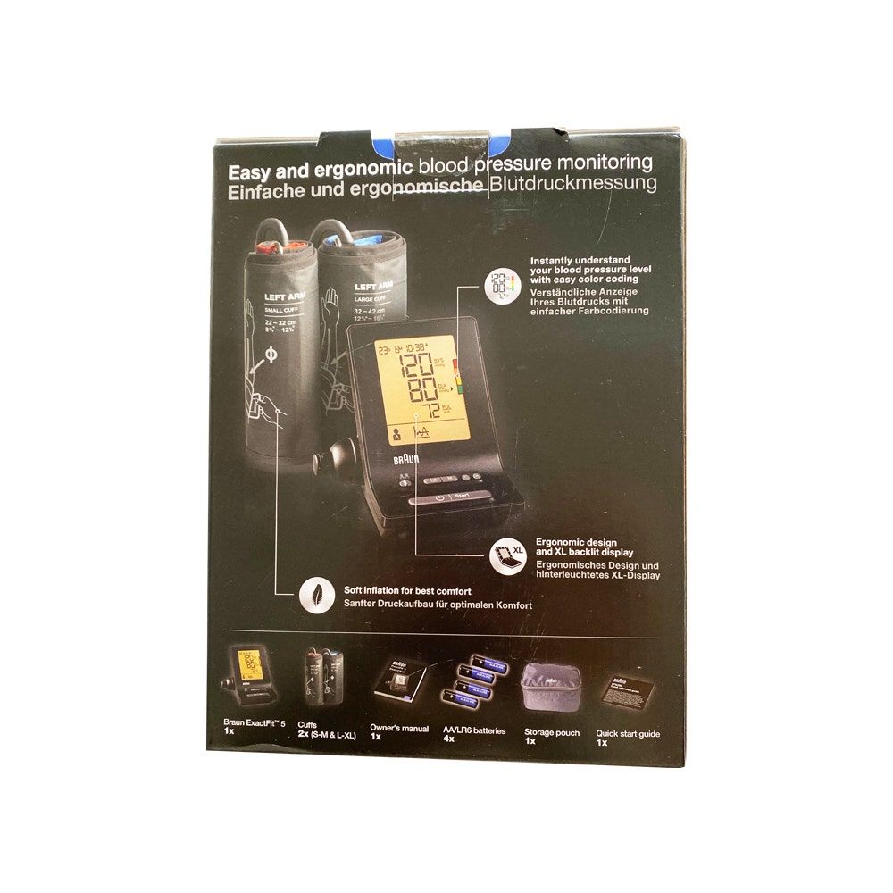 Braun Bp6200 Exactfit 5 Upper Arm Bp Monitor