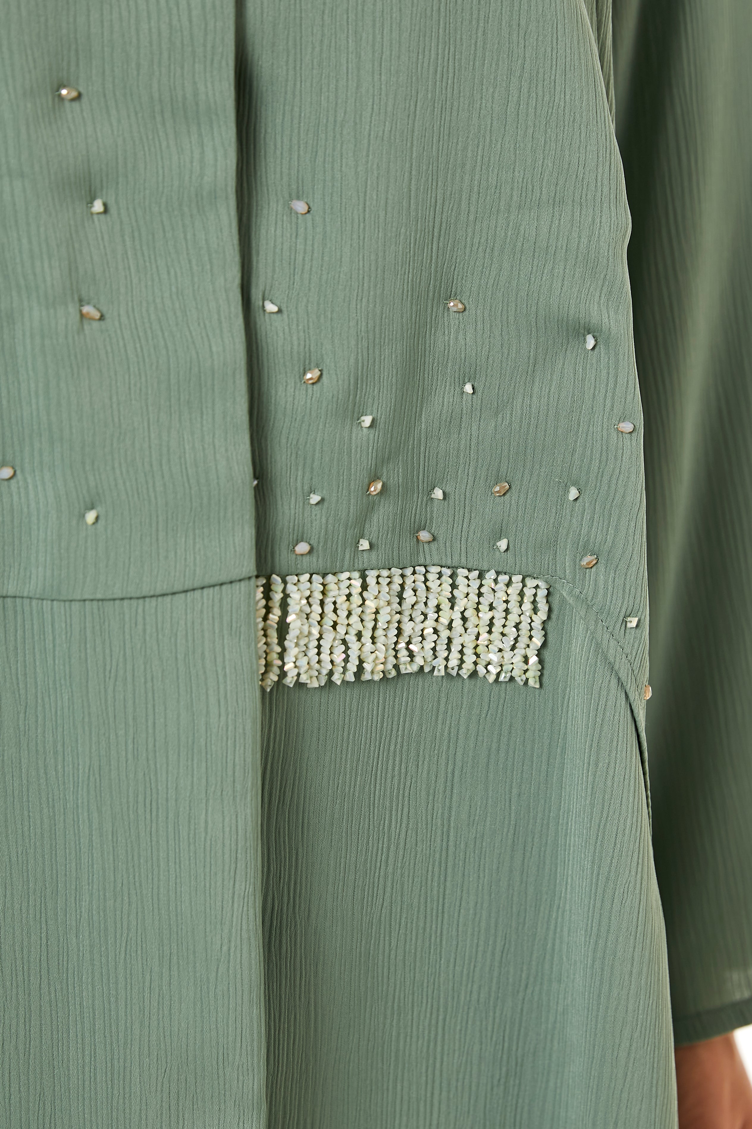 MOiSTREET Light Green Zoom Top and Pants Set