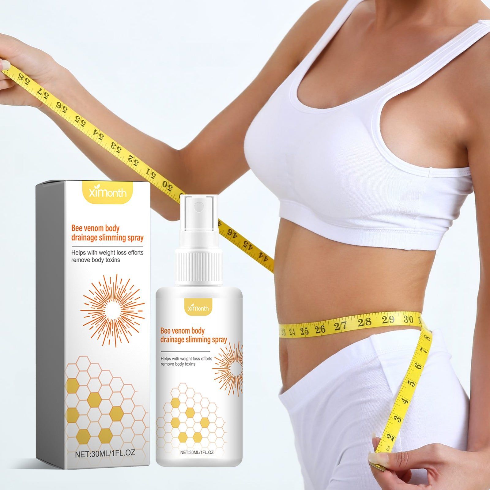 Body Shaping Spray, Slimming, Fat Burner, Lymphatic Detox, Toning, Fast Results ,30ml