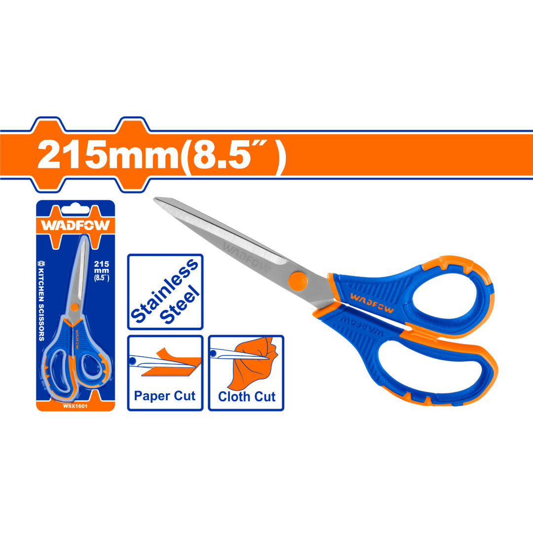 WADFOW Scissors, Stainless Steel, Sand-Blast Finish