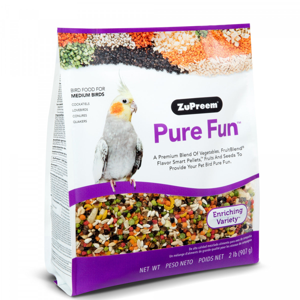 Zupreem Pure Fun Medium Birds - (0.91kg) (Sale)