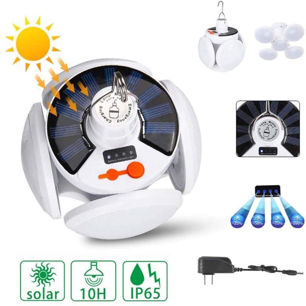 Folding Football Light Solar Emergency Football Lights Rechargable Waterproof