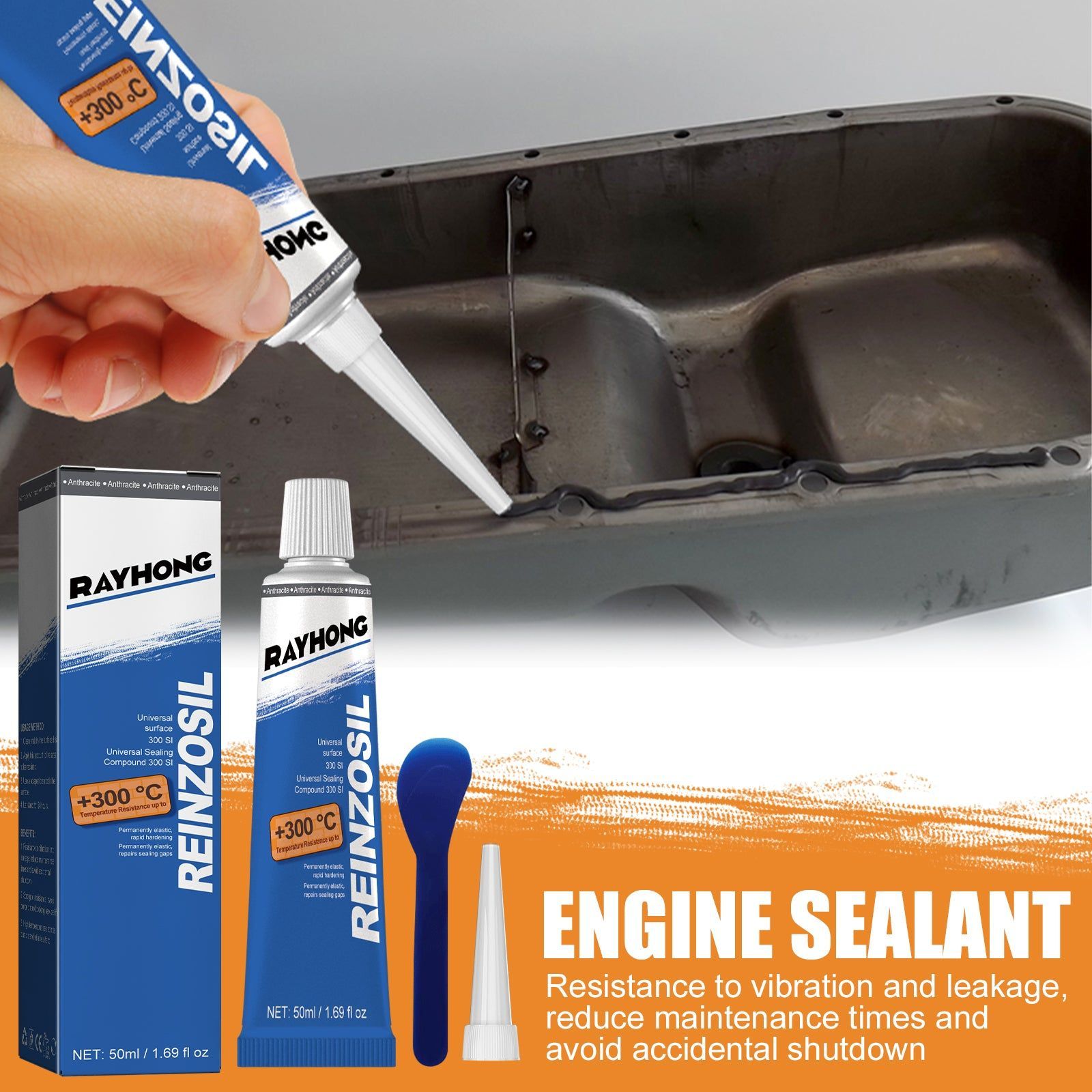 Auto Parts Sealant, Fast Hardening, High Temp Resistance, Leakproof Bonding ,50ml