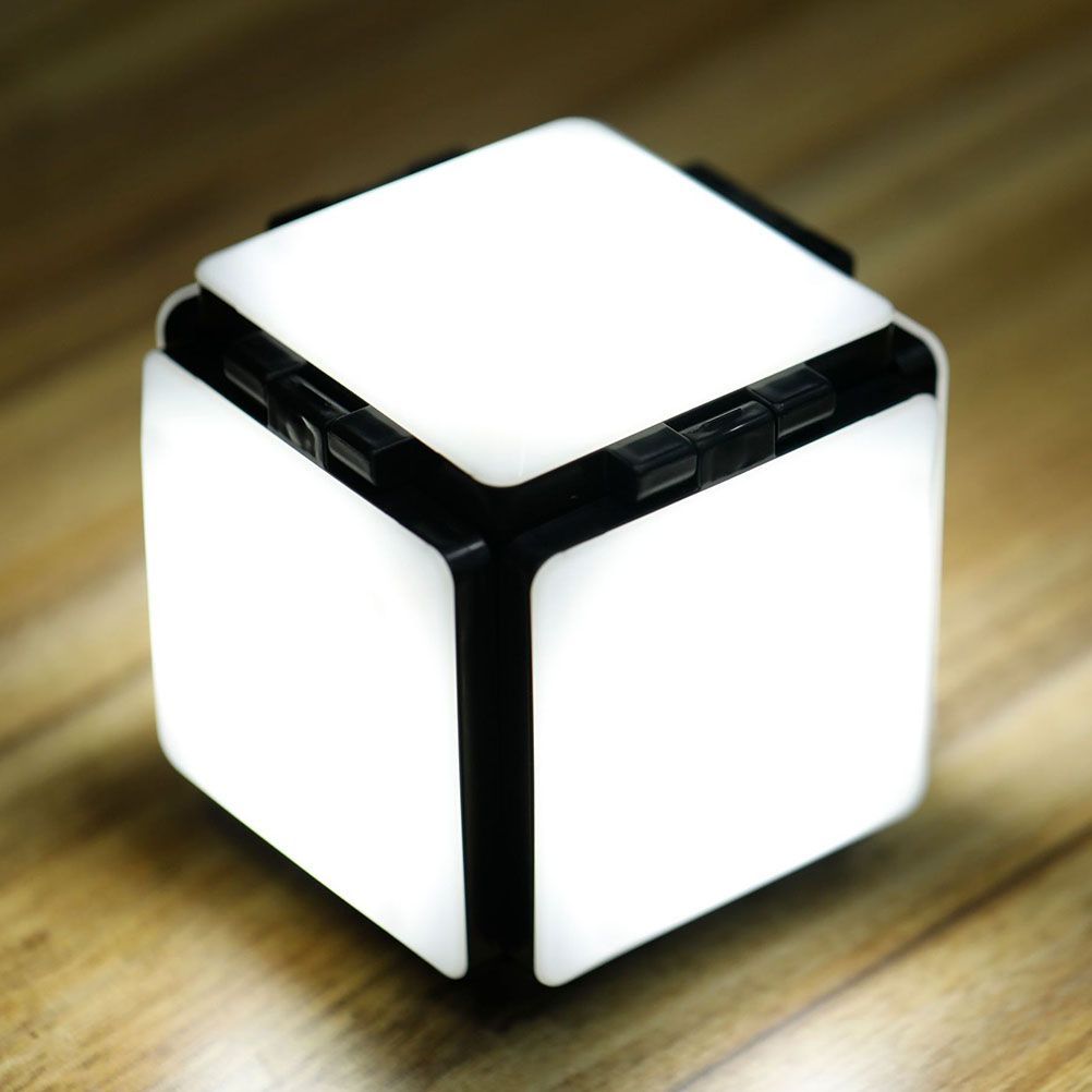 Rubiks Cube Night Light Bedroom Night Lamp Foldable Led Light Energy Saving Lamp Desk Decoration