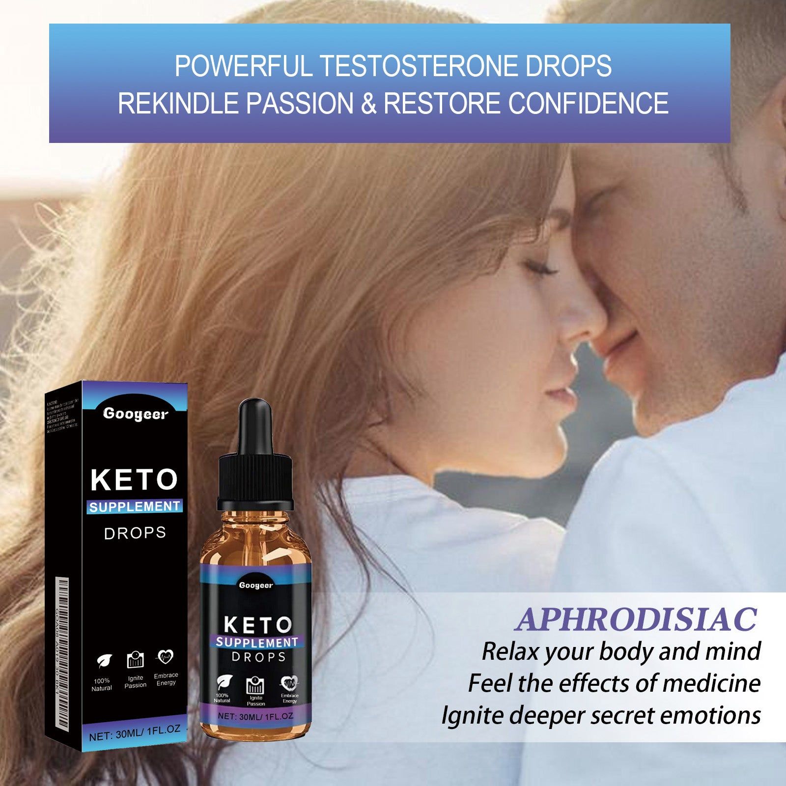 Boost Your Body Care Naturally, Men's Energy & Vitality Drops, Feel Rejuvenated ,30ml