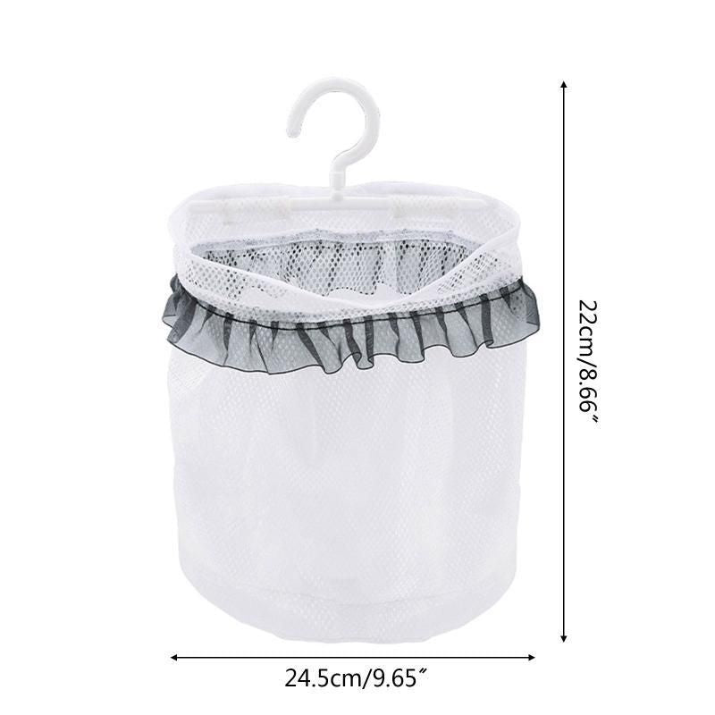 2pcs Hanging Storage Mesh Bag Underwear Storage Net Dirty Clothes Laundry Basket