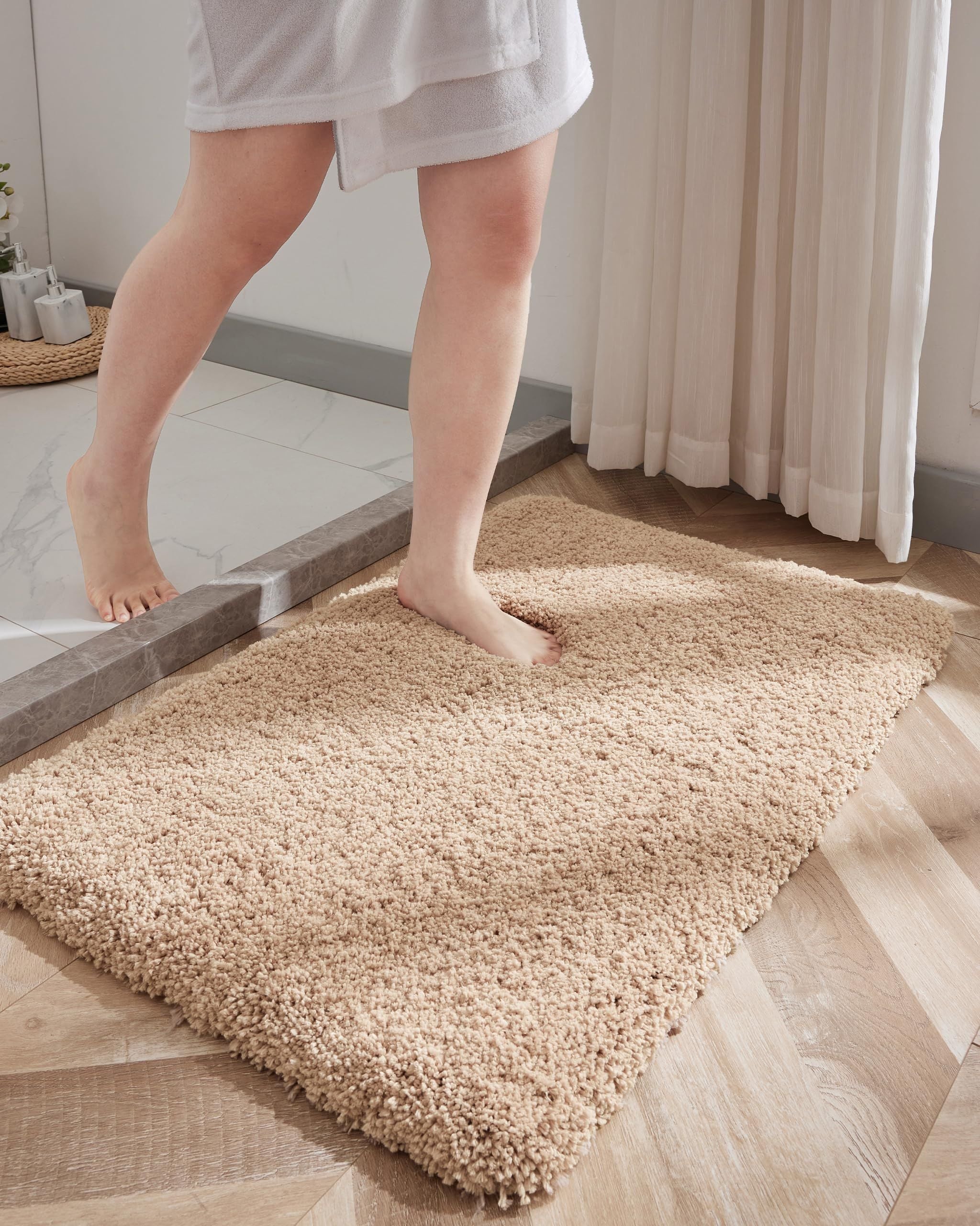AIESY® Washable Plush Luxury Soft Shaggy Disolla Bath Mat