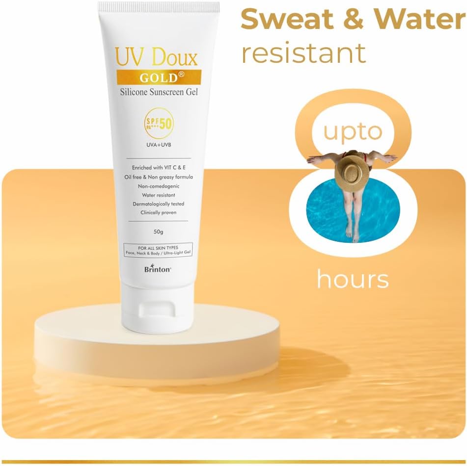 Brinton UV Doux Gold Silicone Sunscreen Gel 50g