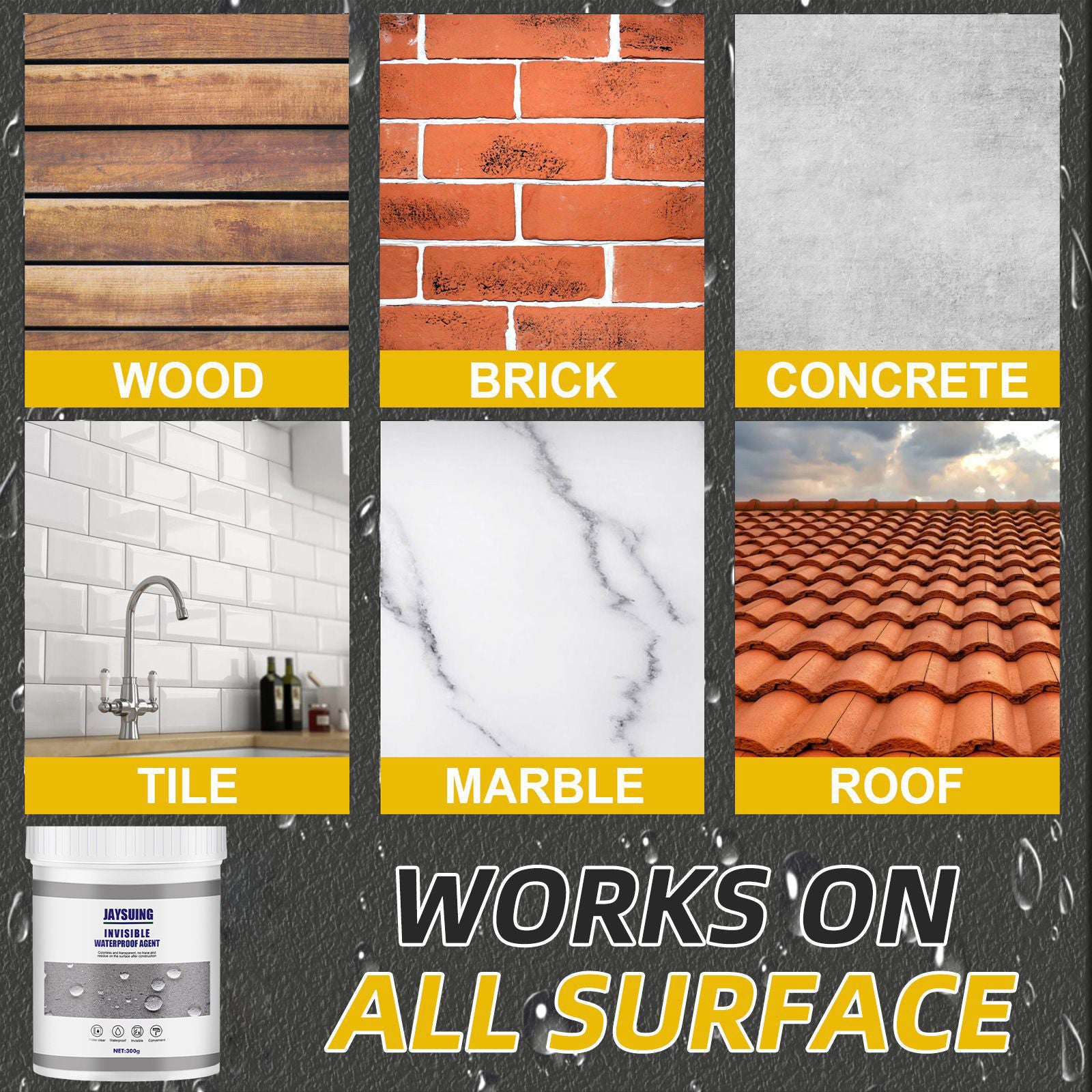 Waterproof Sealant for Bathroom Kitchen Walls, Fix All Kinds of Leaks, Long-Lasting Repair ,300g