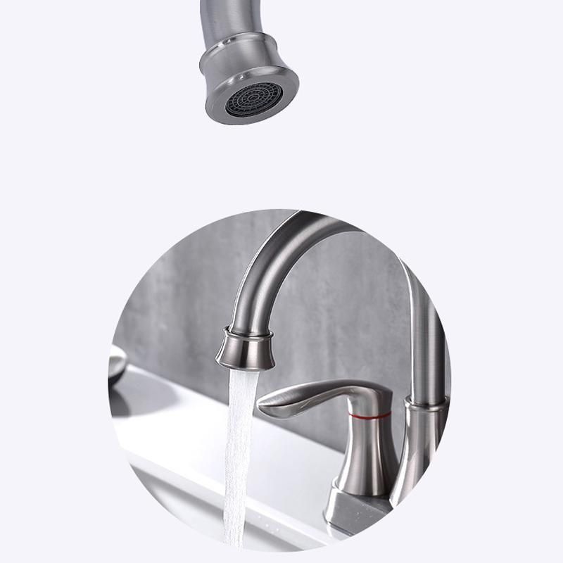 Dual Handle Bathroom Sink Faucet ORB-YH047