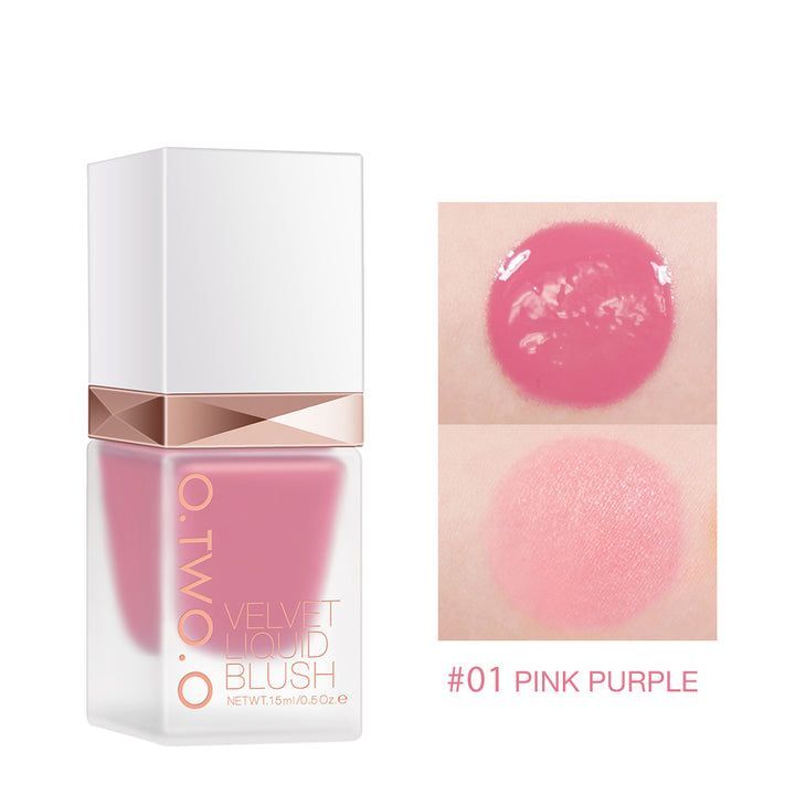 Liquid Blush Matte Silky Flowing Brighten Skin Colour Cheek Blush Face Makeup