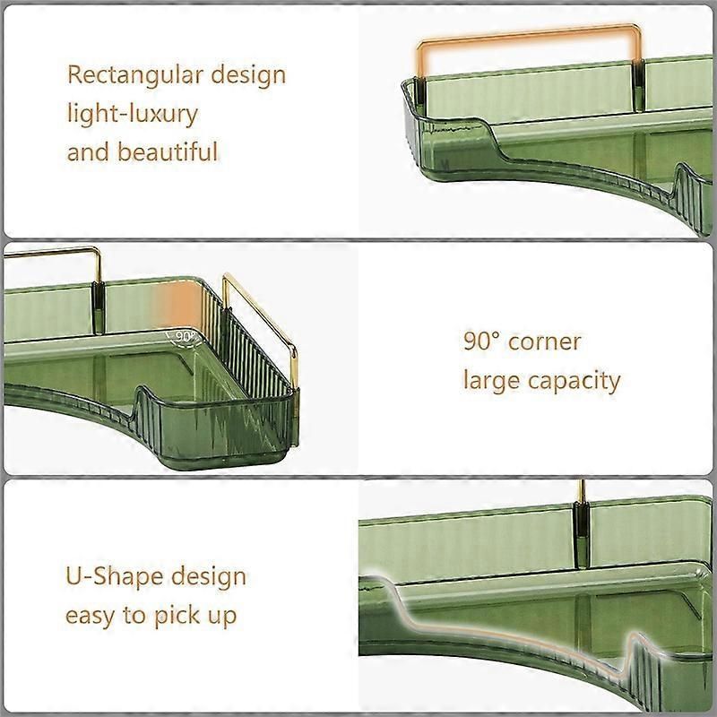 Corner Bathroom Counter Organizer Countertop Shelf Makeup Organizer B