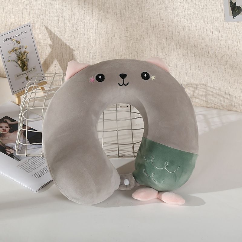 Neck Pillow Travel Pillow U-shaped Pillow Animal Portable Memory Foam Pillow
