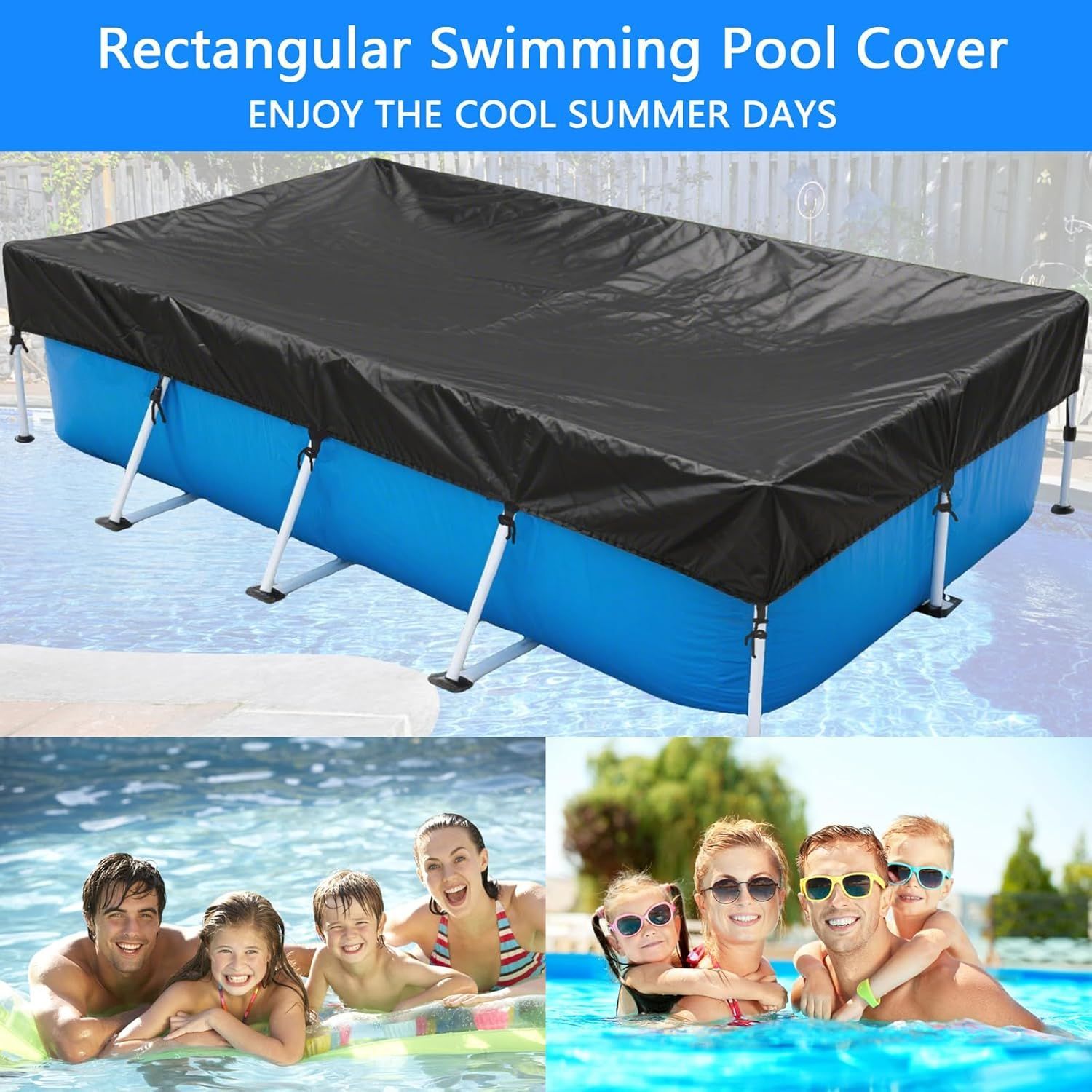 Rectangle Pool Cover Swimming Pool Cover Backyard Pool Accessories