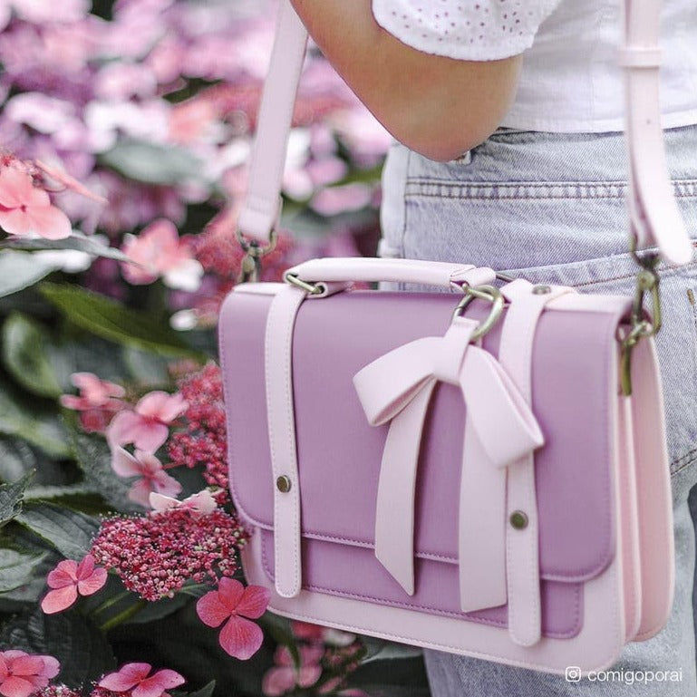 Summer Garden Romance- Bow Small Briefcase